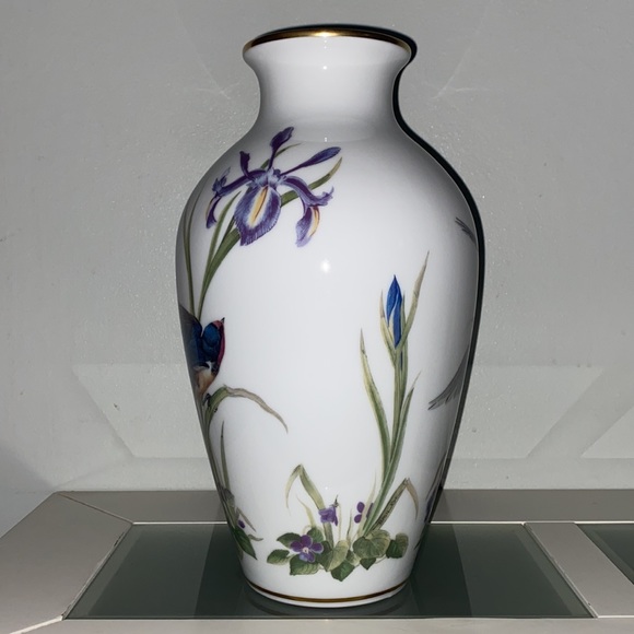 Franklin Porcelain The Meadowland Bird Vase by Basil Ede Limited Edition 1980 - Picture 9 of 15